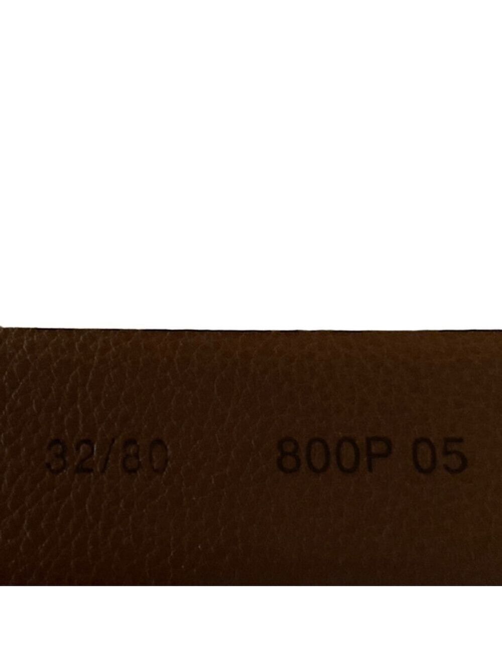 Men's Unbranded Brown Leather Belt Size 32/80 - Picture 4 of 4